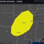 Damaging Winds and Tornadoes to Blast the Lower Mississippi Valley Friday as 4-Day Severe Stretch Runs Through Saturday