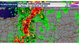 Dangerous Squall Line With 55 to 65 MPH Gusts and Tornado Risk Targets Western Pennsylvania This Afternoon