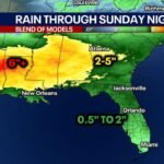 Deep South, Florida and Georgia Face Heavy Rain and Strong Storms From Friday Night Through Sunday With Big Temperature Drop to Follow