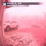 Doorbell Camera Turns Bright Pink as Severe Storms Slam Paola Kansas Wednesday in a Eerie and Viral Moment From the Outbreak