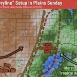 Dryline Setup Across Southern Plains Sunday April 12 Brings Severe Storms Likely Afternoon With Damaging Wind Gusts Large Hail And Tornado Risk Across Oklahoma City Wichita Wichita Falls Abilene And Dallas Corridor