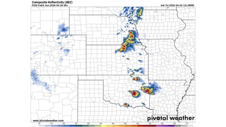 Eastern Oklahoma Faces Another Conditional Strong Tornado Threat on Saturday April 26