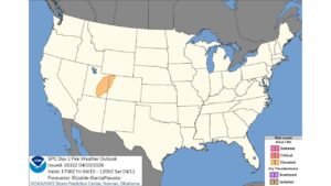 Elevated Fire Weather Risk Targets Western Colorado and Eastern Utah With Dry Air and Gusty Winds Raising Wildfire Concerns Friday