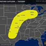 Explosive Tuesday Storm Setup Builds From Texas to Great Lakes With Tornadoes, Giant Hail and Long-Track Supercells Possible