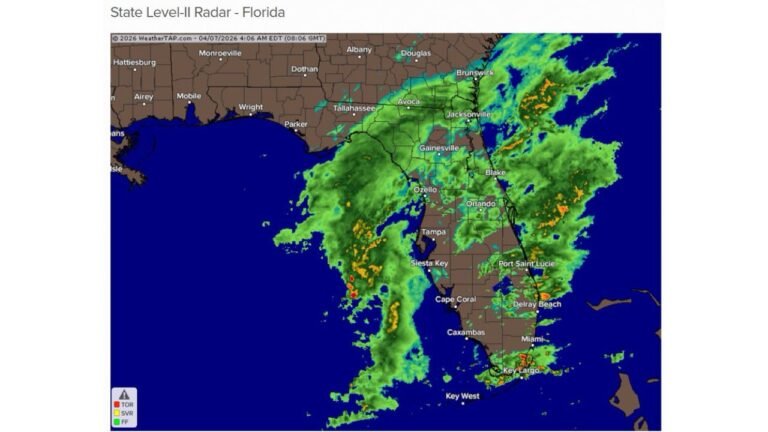 Florida Faces Heavy Rain and Flood Risk as East Coast Braces for Strong Winds, Rough Surf and Drought Relief