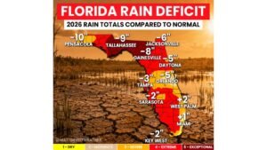 Florida Is Suffering Its Worst Drought in 25 Years With the Panhandle 10 to 14 Inches Below Normal and Rainy Season Still Months Away
