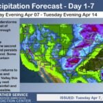 Florida, Southern Plains, Mississippi Valley and the West Face Active 7-Day Weather Pattern With Heavy Rain, Mountain Snow, Severe Storms and Flooding Risk From April 7 Through April 14