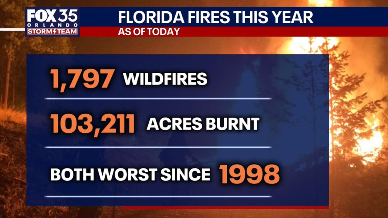 Florida's Worst Fire Season Since 1998 Scorches 103211 Acres as Smoke Shifts Toward New Counties This Weekend