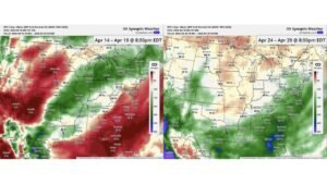 Georgia, South Carolina, North Carolina and Florida Facing Expanding Drought as Southeast Stays Dry Until Late April Rain Chances Return