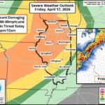 Illinois Faces 60 to 80 MPH Damaging Winds and Tornado Threat Friday From 3 PM Through Midnight