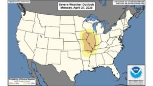 Illinois, Indiana and Kentucky Face Significant Severe Weather Outbreak With Damaging Winds and Tornadoes on Monday April 27