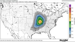 Illinois and Missouri Tornado Outbreak Remains a Realistic Outcome Today as CAPE Surges and StormNet Confirms High Threat