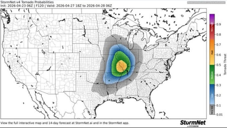 Illinois and Missouri Tornado Outbreak Remains a Realistic Outcome Today as CAPE Surges and StormNet Confirms High Threat