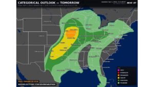 Iowa, Illinois and Missouri Face Renewed Severe Storm Threat Friday With Tornado Risk, Large Hail and Damaging Winds Expected