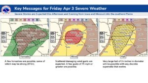 Iowa, Missouri and Illinois Brace for Severe Storms Today With Tornadoes, 75 MPH Winds and Large Hail All Possible