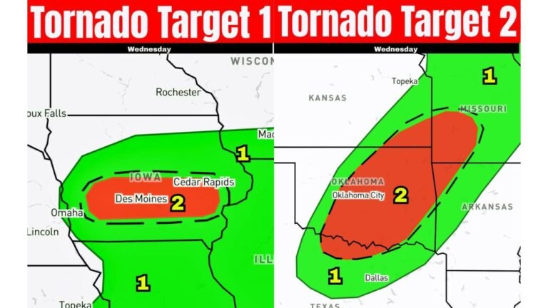 Iowa, Missouri and Oklahoma Face Dual Tornado Targets Today as Supercells Threaten Large Hail, Damaging Winds and Possible Tornadoes