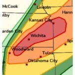 Kansas City and Wichita Face Level 4 Moderate Risk With 80 MPH Winds and 3.5 Inch Giant Hail Friday Evening