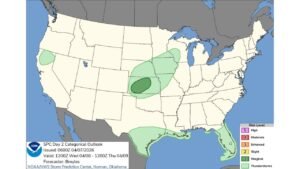 Kansas, Nebraska, Iowa and Missouri Under Marginal Severe Storm Risk as SPC Flags Central Plains for Wednesday