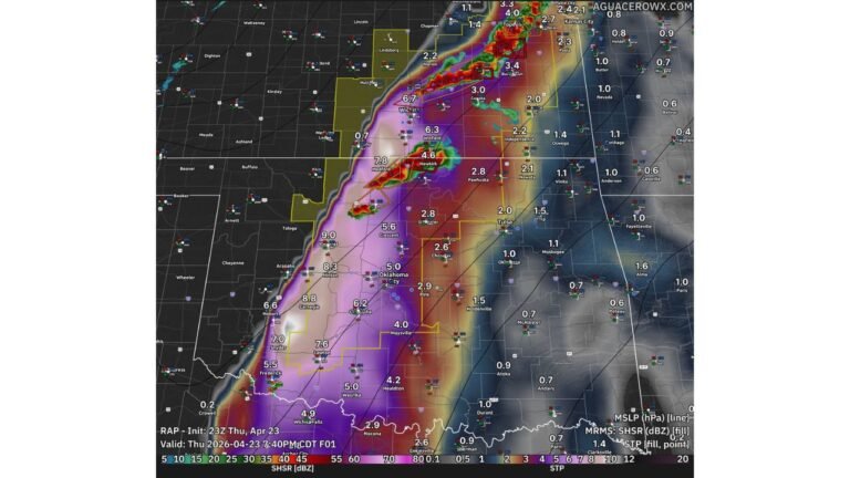 Kansas and Oklahoma Under Active Tornado and Very Large Hail Threat as Dangerous Storms Continue Thursday Evening
