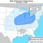Kentucky Derby Weekend Turns Frigid as 40-Degree Morning Lows Reach Georgia and NOAA Flags Illinois, Indiana and Ohio for Hazardous Cold May 2 Through 8