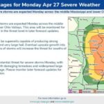 Key Messages for Monday as EF2 Tornadoes Target Illinois and Missouri While Northern Alabama Watches for Late Night Arrival