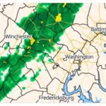 Light Showers Pushing East From Winchester Toward Washington D.C. and Baltimore This Morning — But Expect Them to Fade Before They Arrive