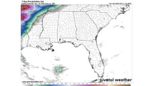 Long Dry Spell Continues Across Alabama Through Next Week As Upper Ridge Blocks Rain With Temperatures Soaring Into Low 90s By Late Week And Drought Conditions Intensifying Across Deep South