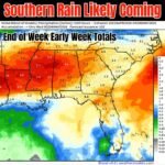 Louisiana, Mississippi, Alabama and the South Face Widespread Rainfall Through Early Next Week With Up to 3 to 4 Inches Possible