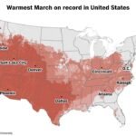 March 2026 Sets All-Time Record as Warmest March in United States History at 7 Degrees Above Normal From Los Angeles and Phoenix to Atlanta and Washington DC