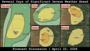 Minneapolis to Memphis and Oklahoma City to Nashville Face 5 Days of Significant All-Hazards Severe Weather Thursday Through Monday