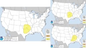 More Potent Severe Weather System Targets the Southern US Sunday April 26 and Monday April 27 With 30 Percent Risk Already Emerging