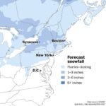 New York, Pennsylvania, Massachusetts and Interior Northeast Could See Late-Season Snow Monday Night Into Tuesday With Minor Accumulations Possible