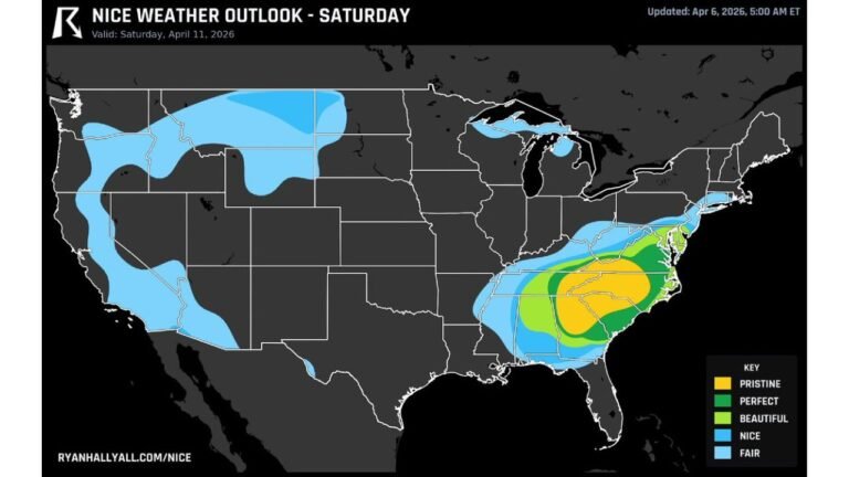 North Carolina, South Carolina, Georgia and Virginia Set for Rare ‘Perfect Weather’ Saturday With Sunny Skies and 70s
