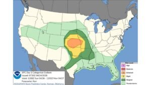 Oklahoma, Arkansas, Louisiana, Kansas, Missouri and Midwest States Face Three-Day Severe Weather Outbreak With Tornado Outbreak Possible by Monday