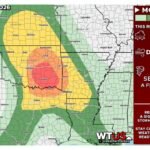 Oklahoma and Arkansas Face Level 4 Moderate Risk of Severe Storms With EF2 Tornadoes and 4-Inch Hail Possible This Saturday April 25