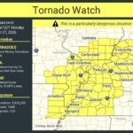 PDS Tornado Watch Issued for Missouri, Illinois, Kentucky, Indiana and Tennessee Until 11 PM With EF3 Tornadoes and Tennis Ball Hail Likely