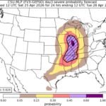 Peoria and West Central Illinois Emerge as Highest Probability Target for Monday April 27 Serious Severe Weather Event