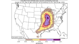 Peoria and West Central Illinois Emerge as Highest Probability Target for Monday April 27 Serious Severe Weather Event