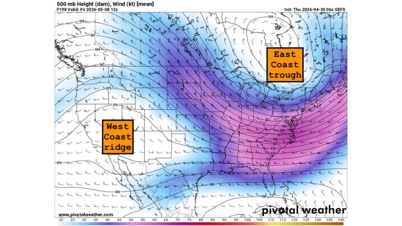 Severe Weather Pattern Quiets Through Early May but Southern US Should Watch Tuesday Through Thursday Next Week as Jet Streak and Gulf Moisture Return