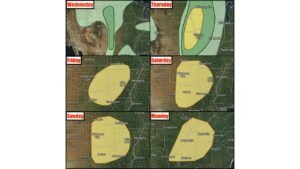 Six Straight Days of Severe Weather Outlined Wednesday Through Monday From the High Plains to the Deep South