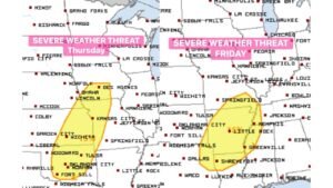 Southern Plains Tornado and Severe Weather Threat Surges Back Thursday Through Friday Across Oklahoma to Arkansas