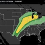 Supercells, Big Hail, and Tornadoes: Tuesday Is Shaping Up as a Dangerous Severe Weather Day from Texas and Oklahoma All the Way to the Great Lakes