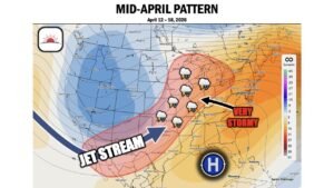 Texas, Oklahoma, Arkansas, Missouri, Illinois and Wisconsin Face Repeated Storm Threats as Mid-April Pattern Turns Very Active Across Central U.S.