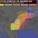 Texas, Oklahoma, Kansas, Missouri, Illinois, Indiana and Michigan Enter Rare 5-Day Severe Storm Stretch With Expanding Tornado and Hail Threat