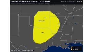 Texas and Southern Plains End Longest Quiet Stretch in Years as Large Hail Tornadoes and Damaging Winds Target Saturday April 25