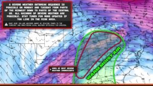 Tornado Outbreak Potential Peaks Monday And Tuesday From Southern Plains To Great Lakes As Severe Weather Outbreak Sequence Threatens Midwest And Central US With All Hazards Possible