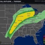 Tuesday’s Threat Is Real: Damaging Winds, Very Large Hail, and Tornadoes Possible from Texas to Michigan as the Midwest Eyes a Potentially Significant Severe Weather Day