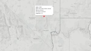 Two Earthquakes Rattle North of Las Vegas This Morning With Magnitudes of 4.74 and 4.7 Recorded in the Intermountain West