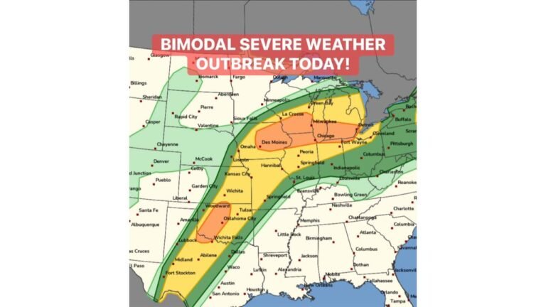 Two Separate Tornado Outbreaks Firing Simultaneously Today: EF2-Plus Tornadoes Threaten Eastern Iowa, Northern Illinois, and Southern Wisconsin by 4 PM While Oklahoma and North Texas Face a Ramping Tornado Threat After Dark