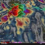 Violent Supercell Near Cundiff and Bowie Texas Produces Very Large Hail and Multiple Tornadoes Saturday Evening